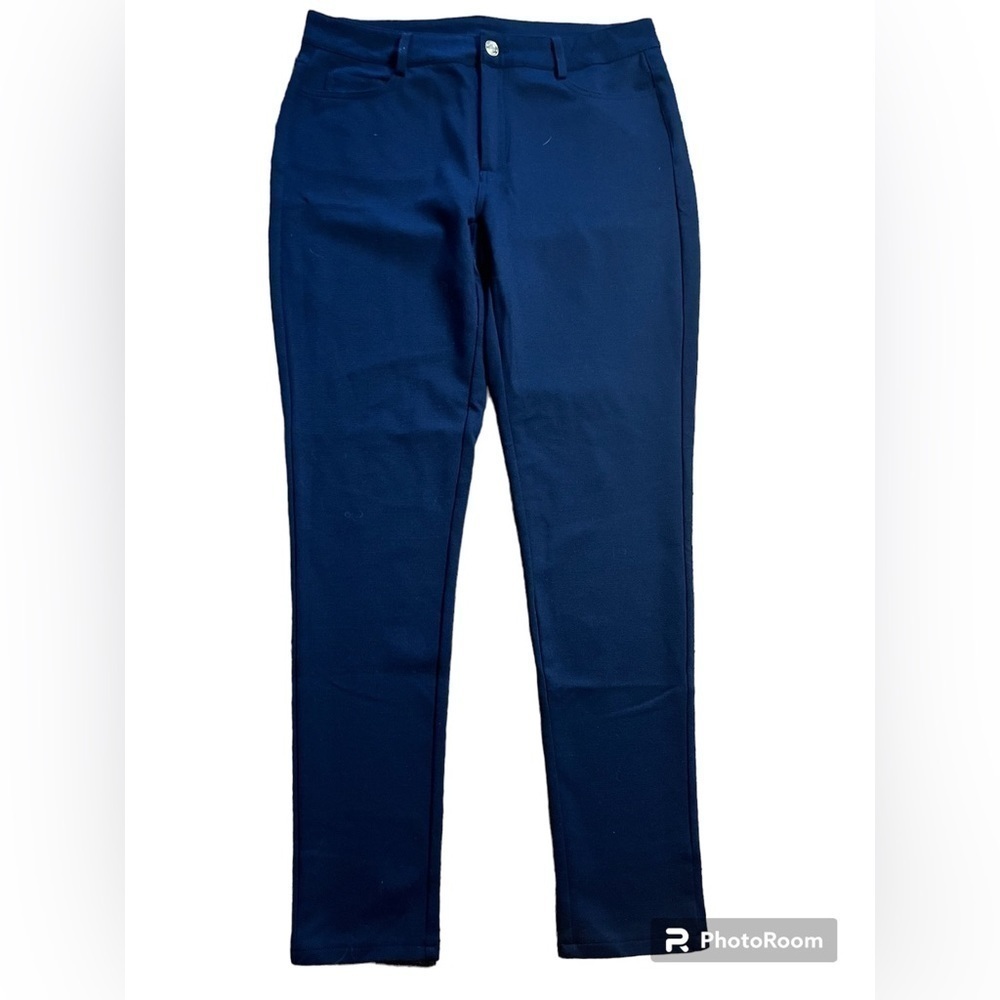 MICHAEL kors skinny navy bleu strech pant size 6